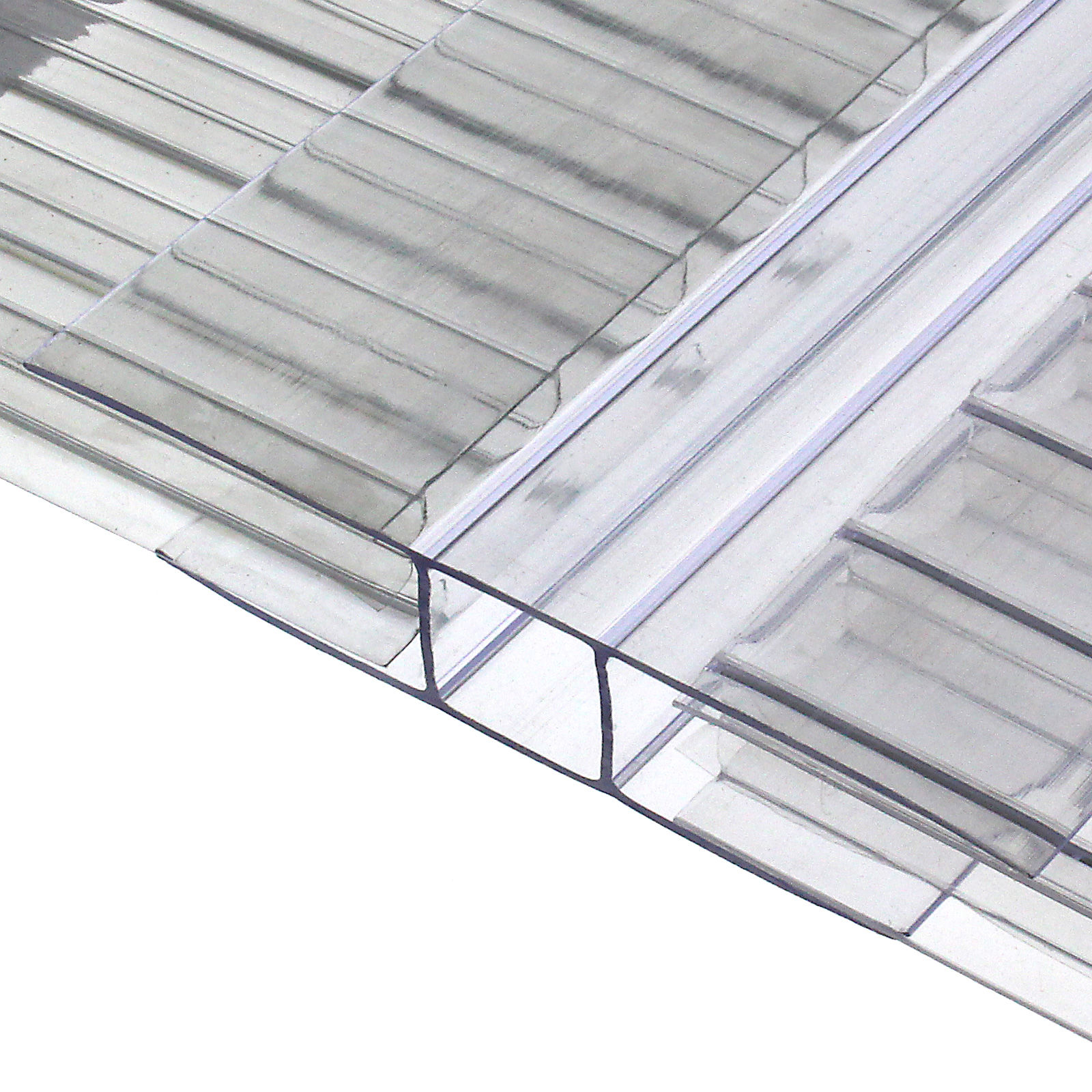 Example of SNAPA Polycarbonate H-Section (Clear) as muntin bar