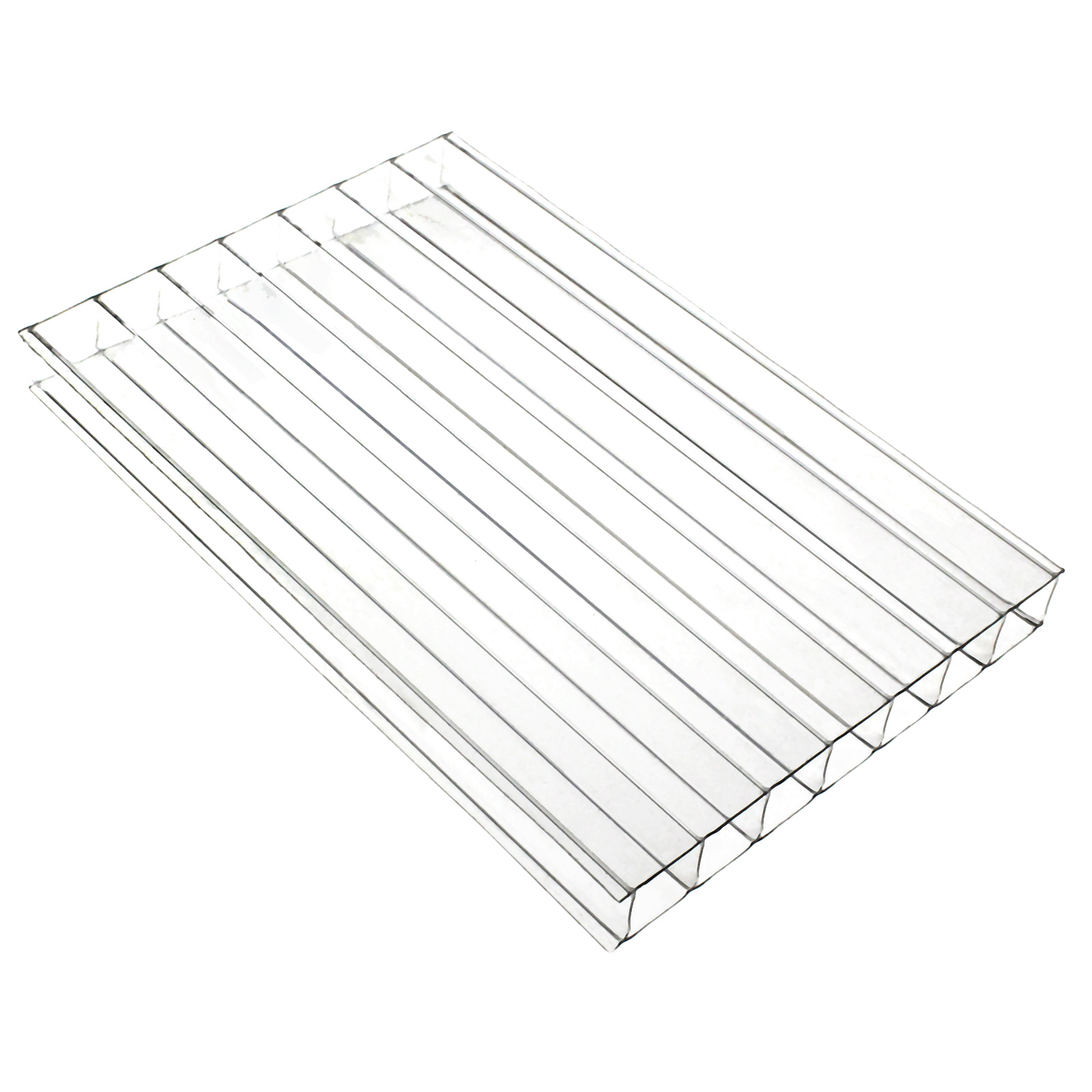 10mm Clear Twin-Wall Polycarbonate Sheet Roof Panel