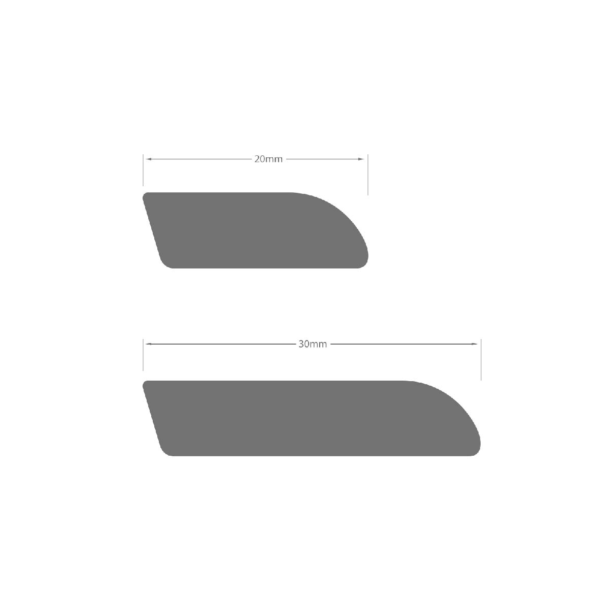 Profile Sozes of Cloaking Fillet uPVC Plastic Window Door Architrave Trim