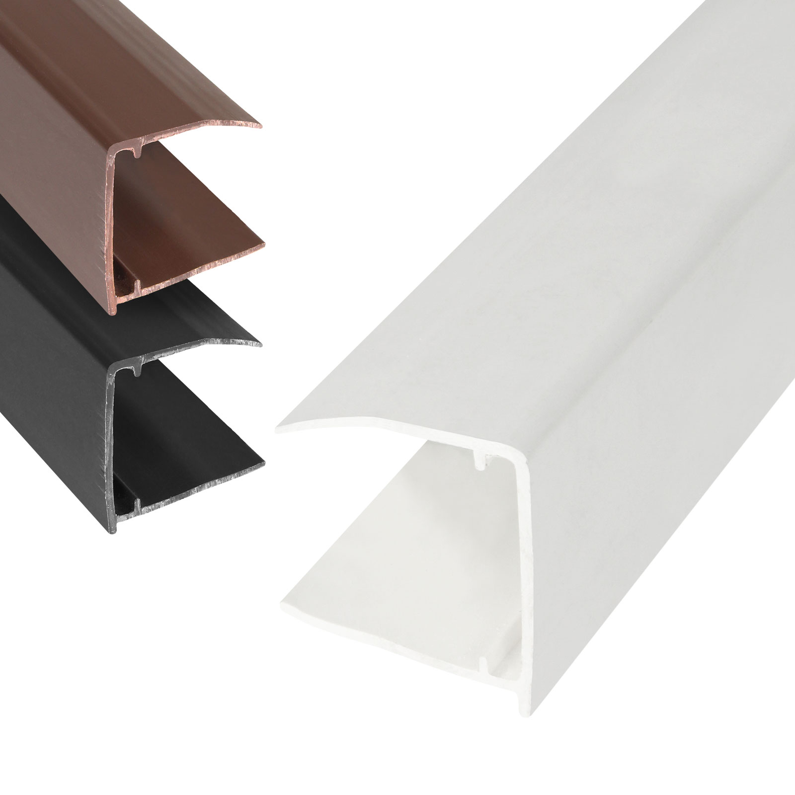 25mm Polycarbonate Sheet End Closure uPVC Plastic U Profile