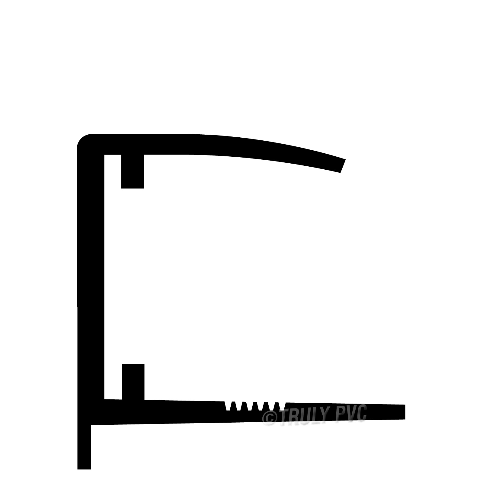 Profile of 10mm Polycarbonate Sheet End Closure uPVC Plastic U Profile