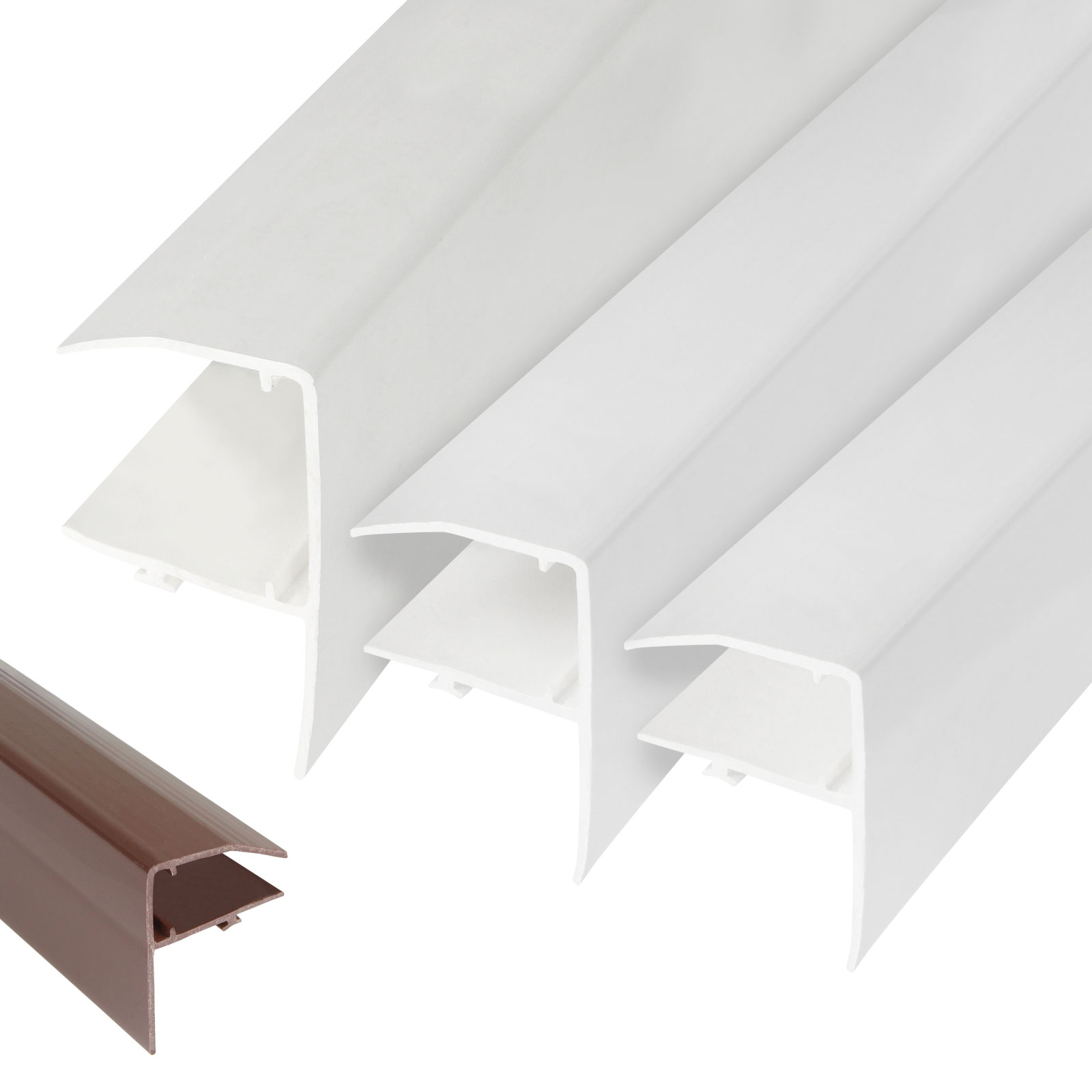 Sunwood Snap-Tight Edge Trim Lean-to Gable End F-Section Trim