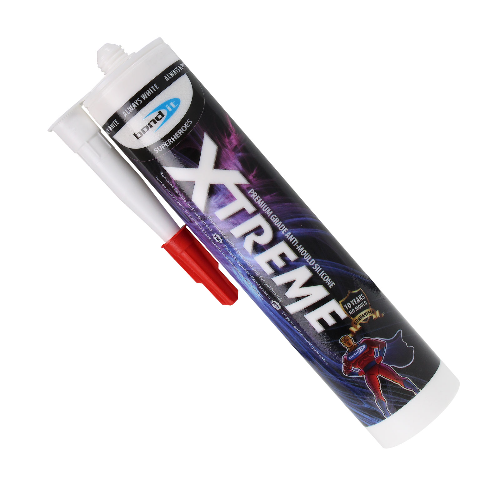 Xtreme White Anti-Mould Silicone Sealant for Bathrooms and Kitchens