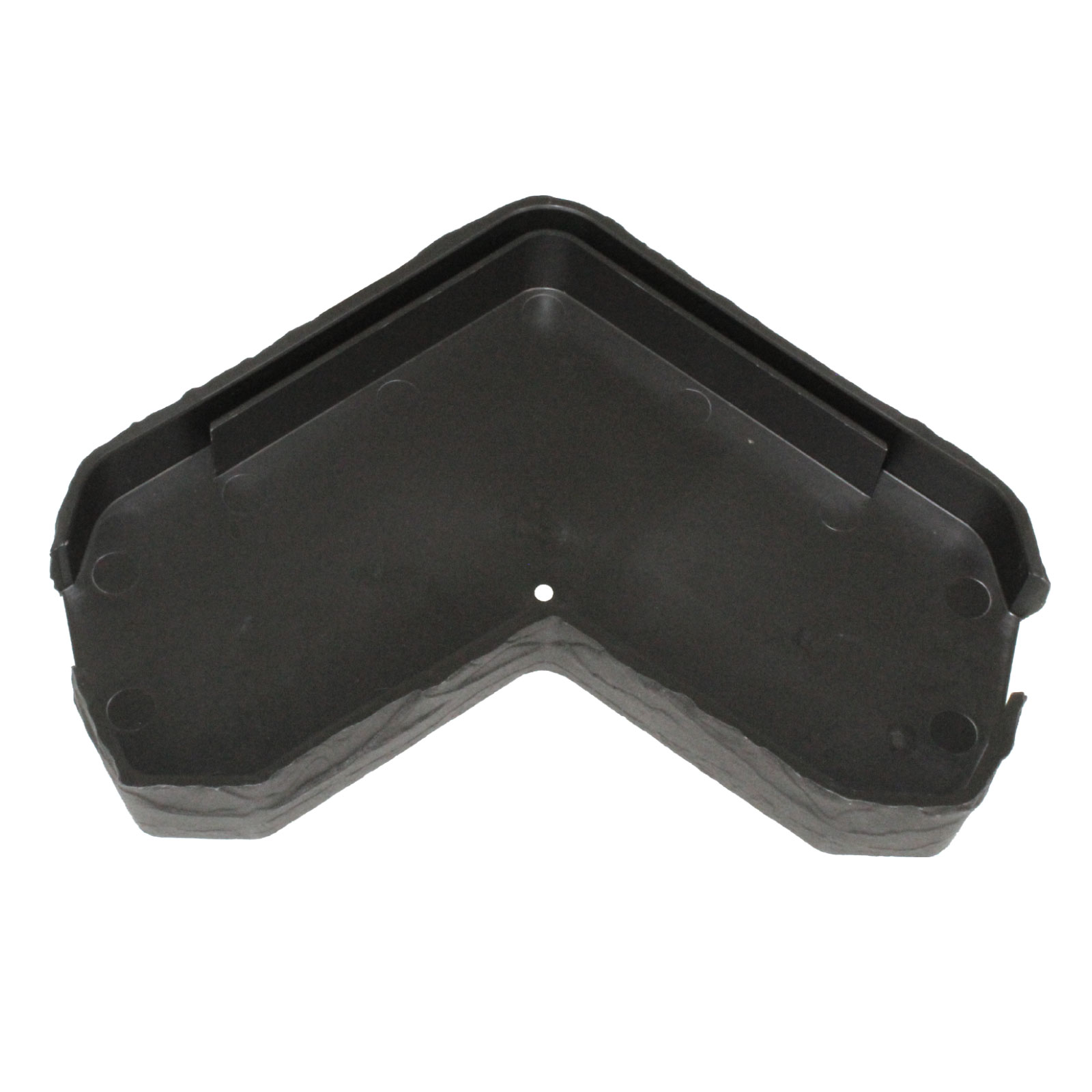 Reverse of Envirotile Ridge Gable End Cap for Synthetic Plastic Roof Tile