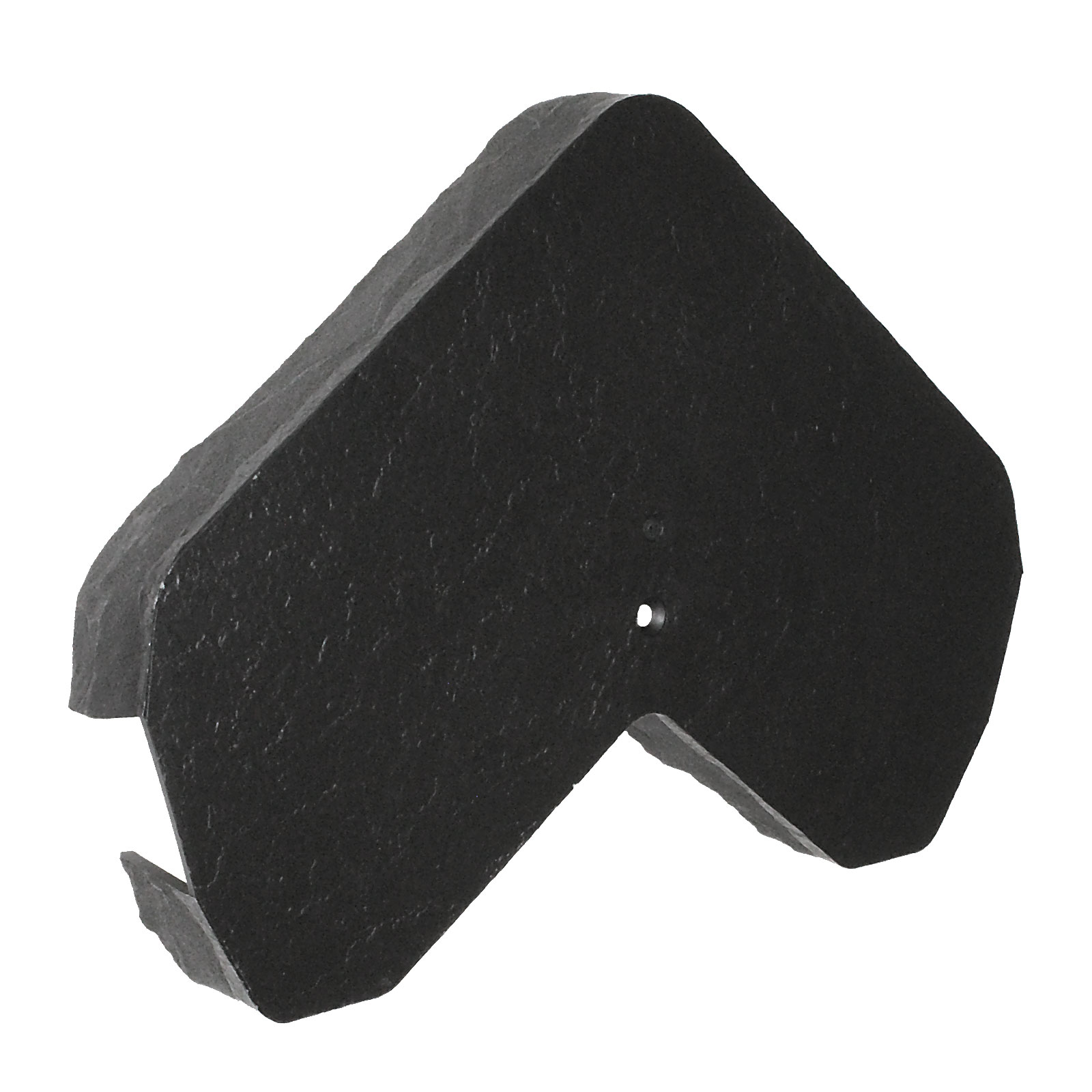 Anthracite Grey Envirotile Ridge Gable End Cap for Synthetic Plastic Roof Tile