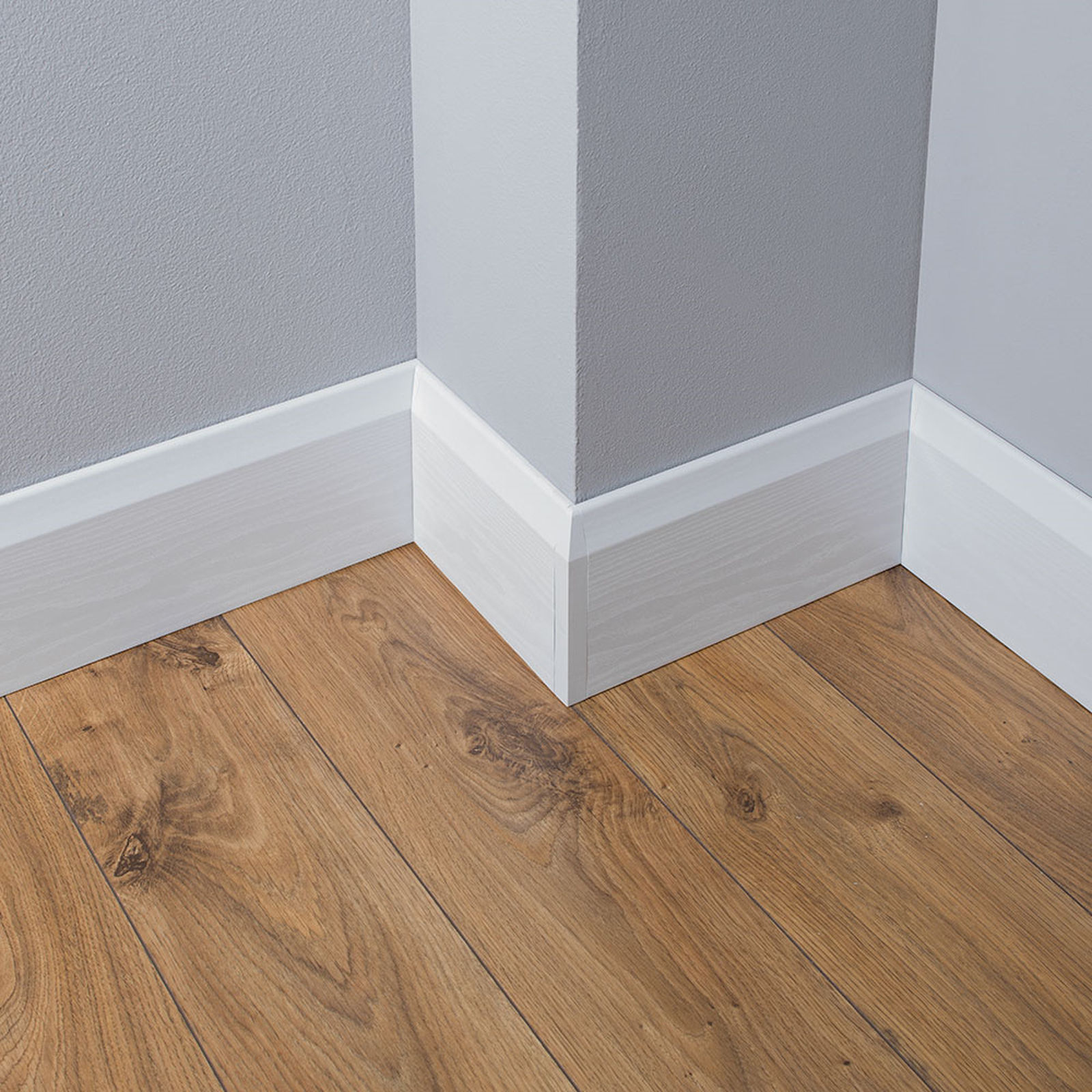 Example of Chamfered Plastic Skirting Board from Roomline