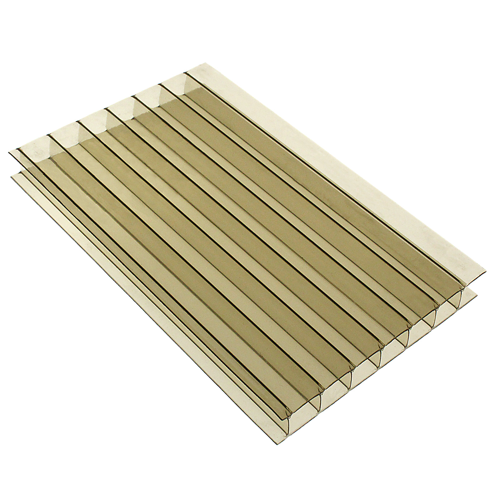 10mm Bronze Twin-Wall Polycarbonate Sheet Roof Panel