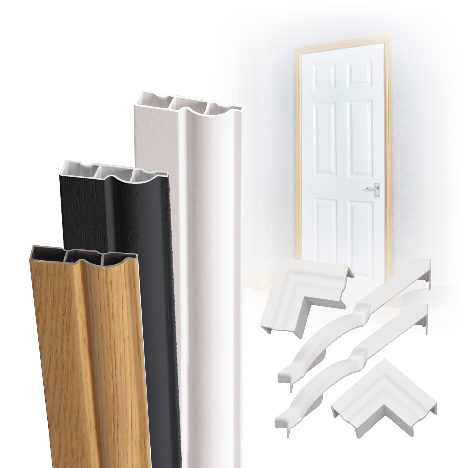 Complete Torus Ogee Plastic Door Architrave Kit