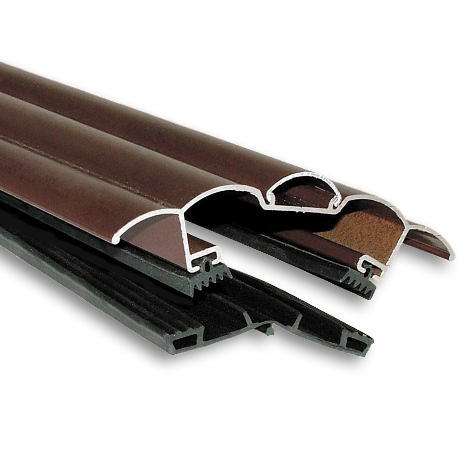 Brown Sunwood Screw-Down Glazing Hip Bar for Conservatory Lean-to Roof