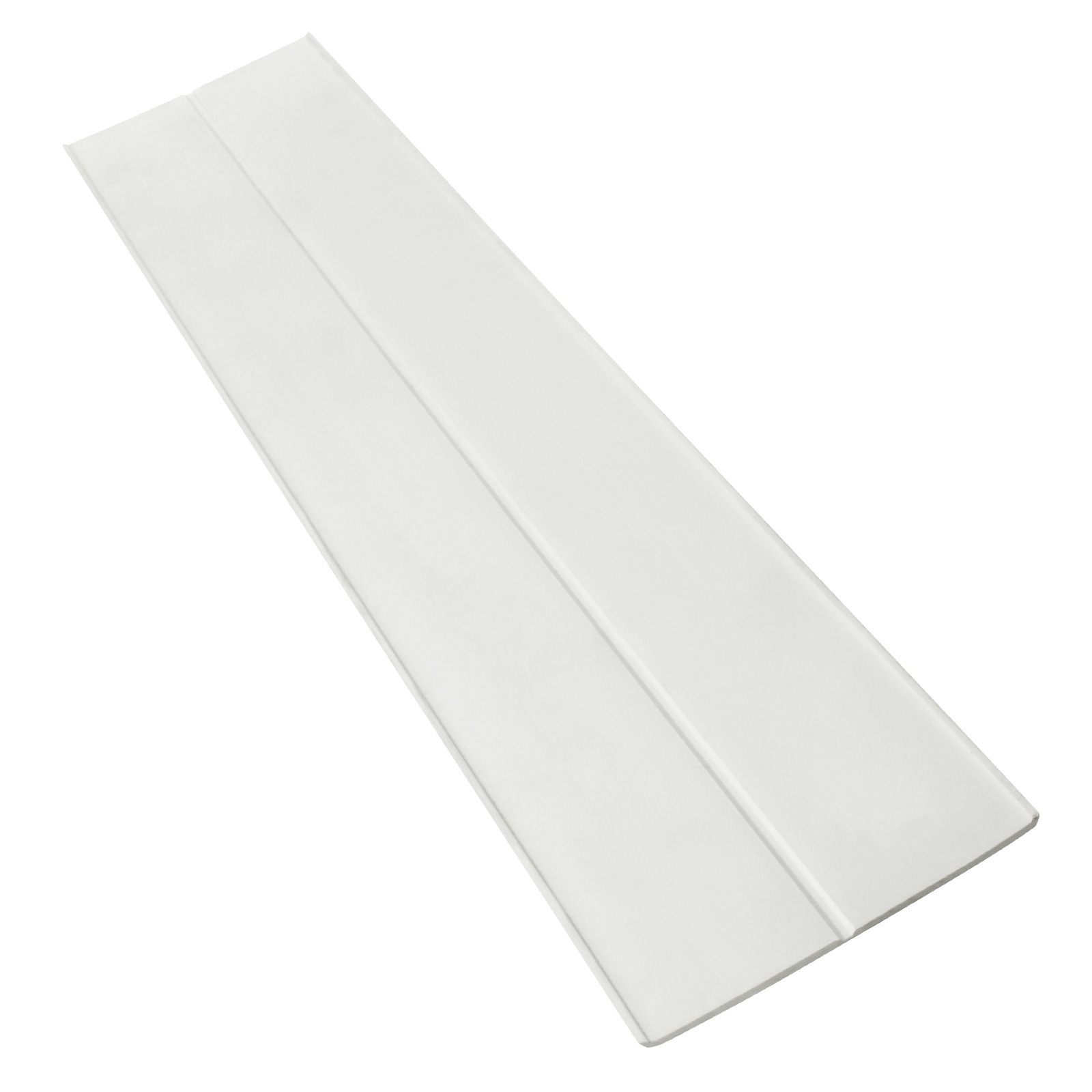 Underside of White 70mm Flexi Angle Adjustable uPVC Plastic Folding Corner Trim (5m)