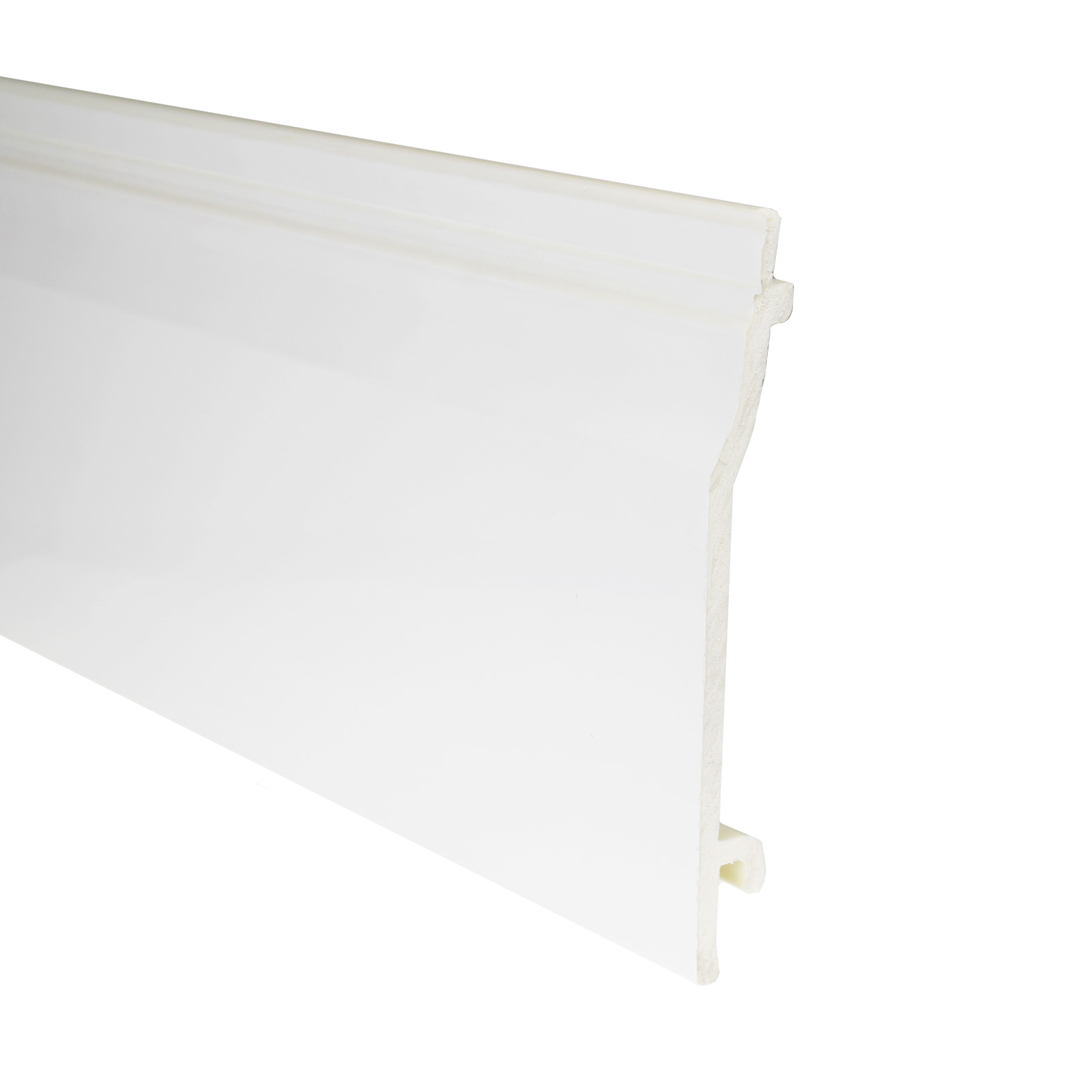 White 150mm uPVC Shiplap Cladding Board (5m)