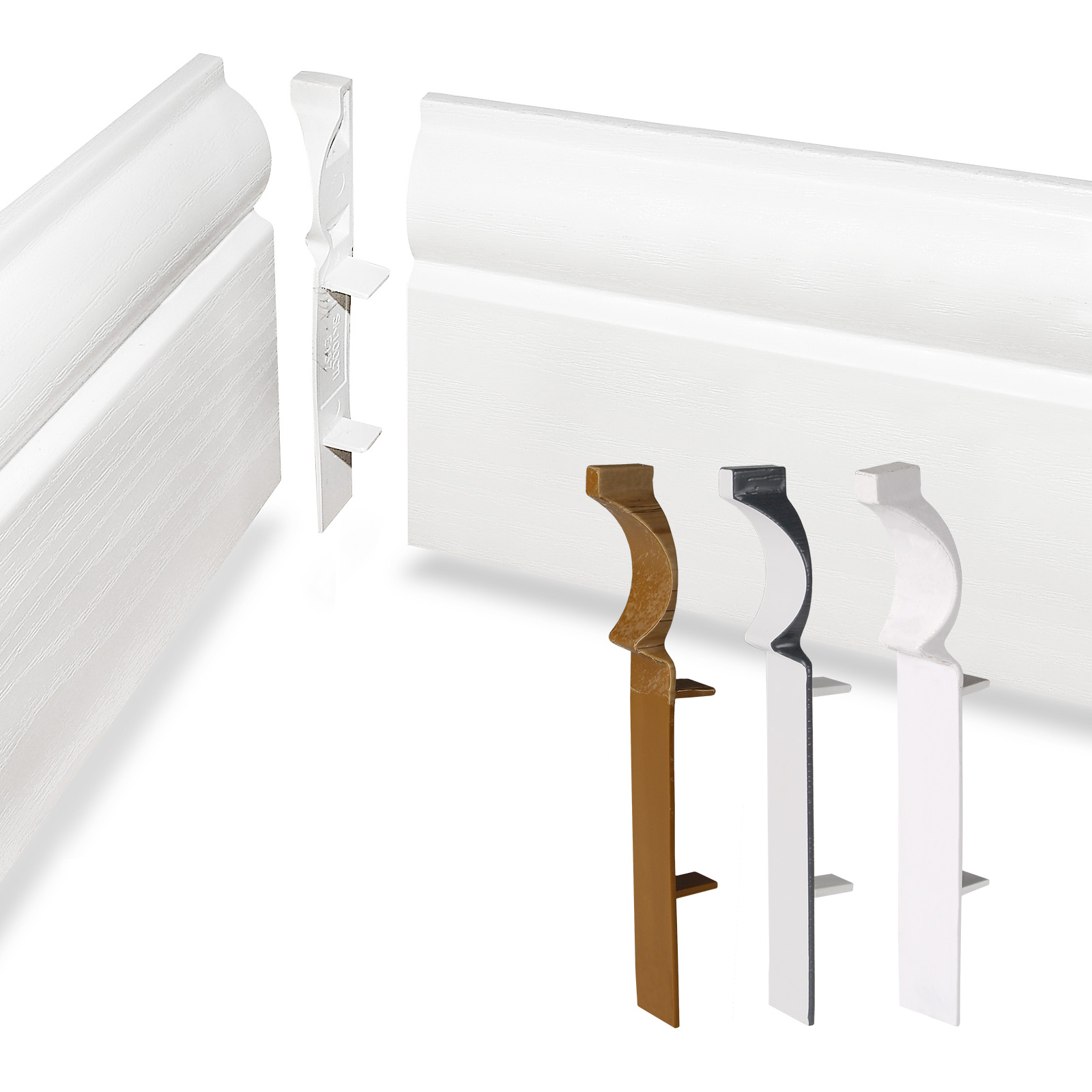 Internal Corner Trim for 100mm Torus Ogee Roomline Plastic Skirting Board