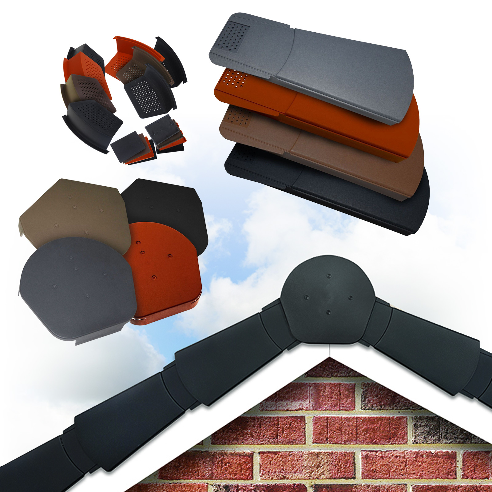 Easy-Trim Easy Verge U Dry Verge System Complete Gable Roof Kit