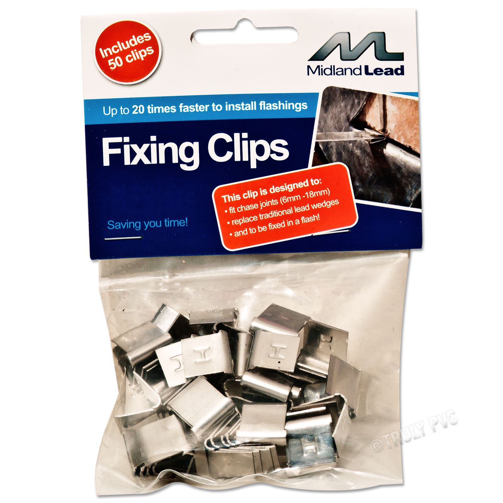 Lead Flashing Hall Clips (50 Pack)