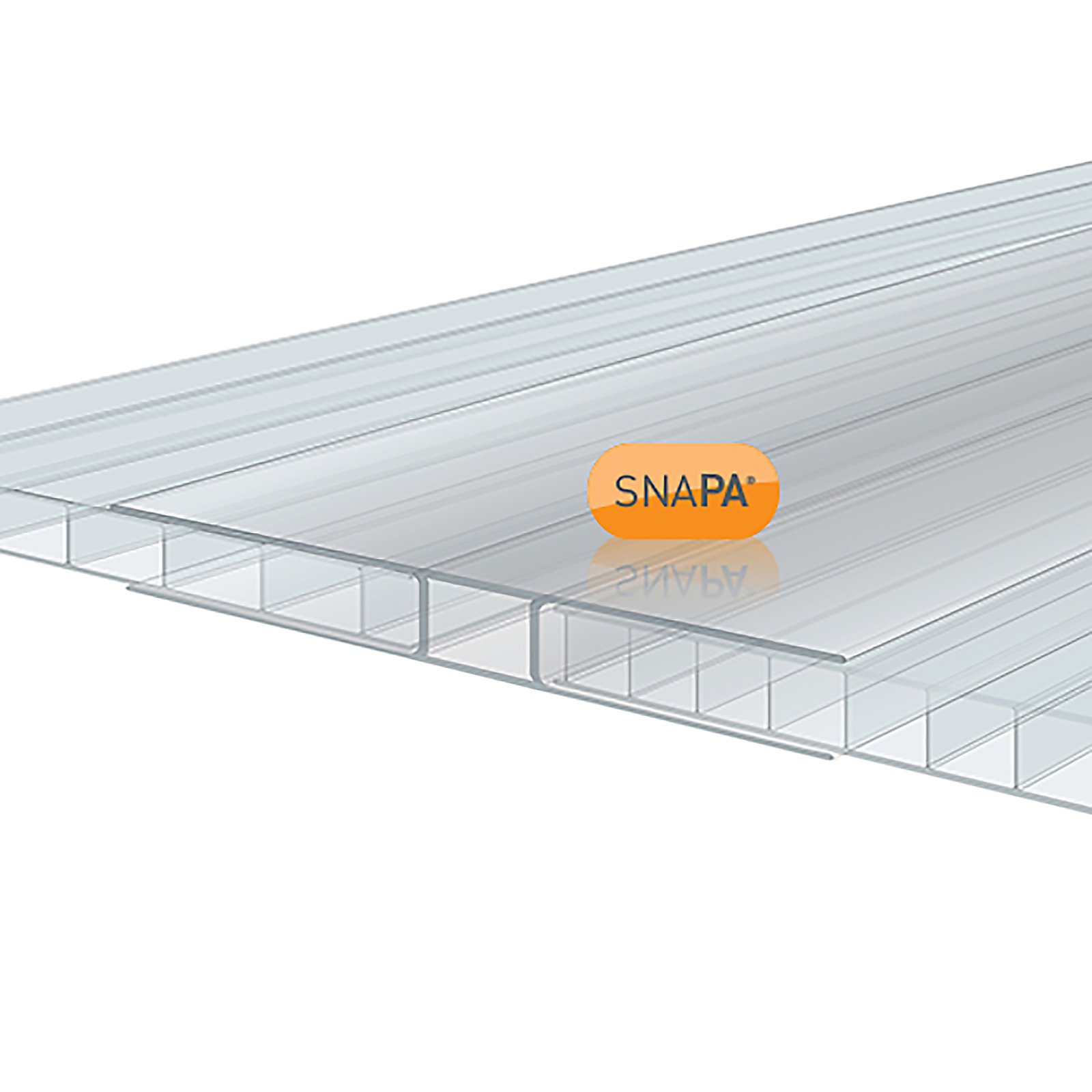 SNAPA Polycarbonate H-Section (Clear)