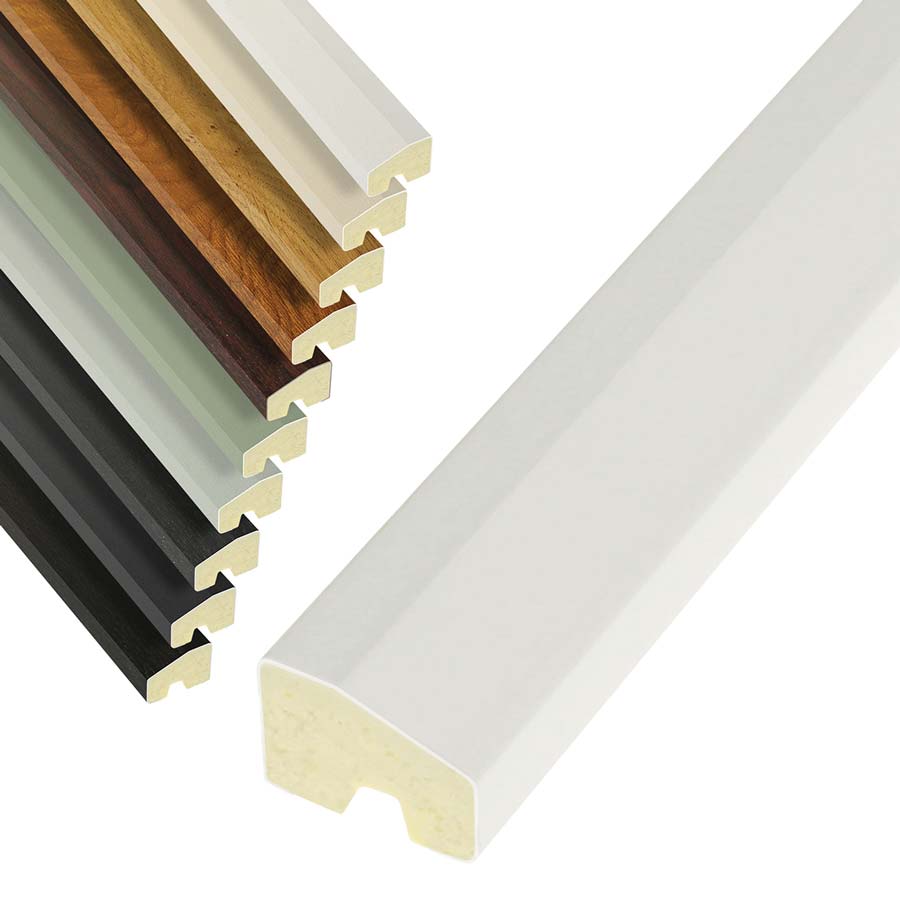 20mm x 15mm Chamfered Bead uPVC Plastic Window Door Finishing Trim