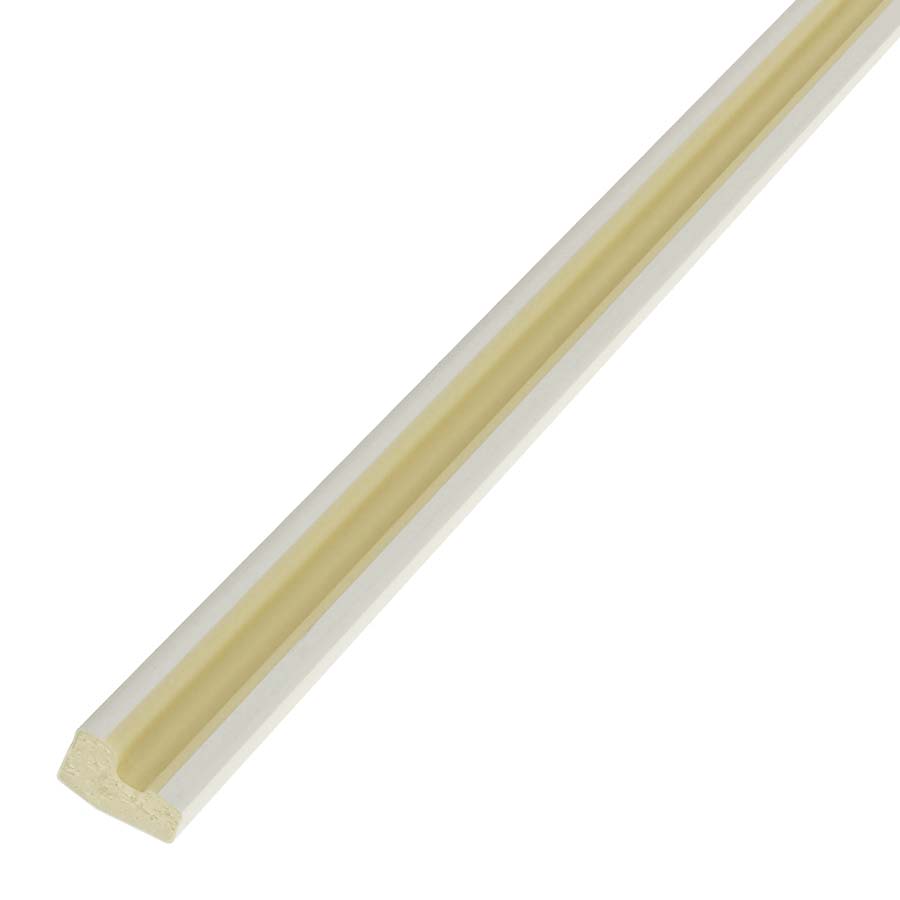 Underside of 20mm x 15mm Chamfered Bead uPVC Plastic Window Door Finishing Trim