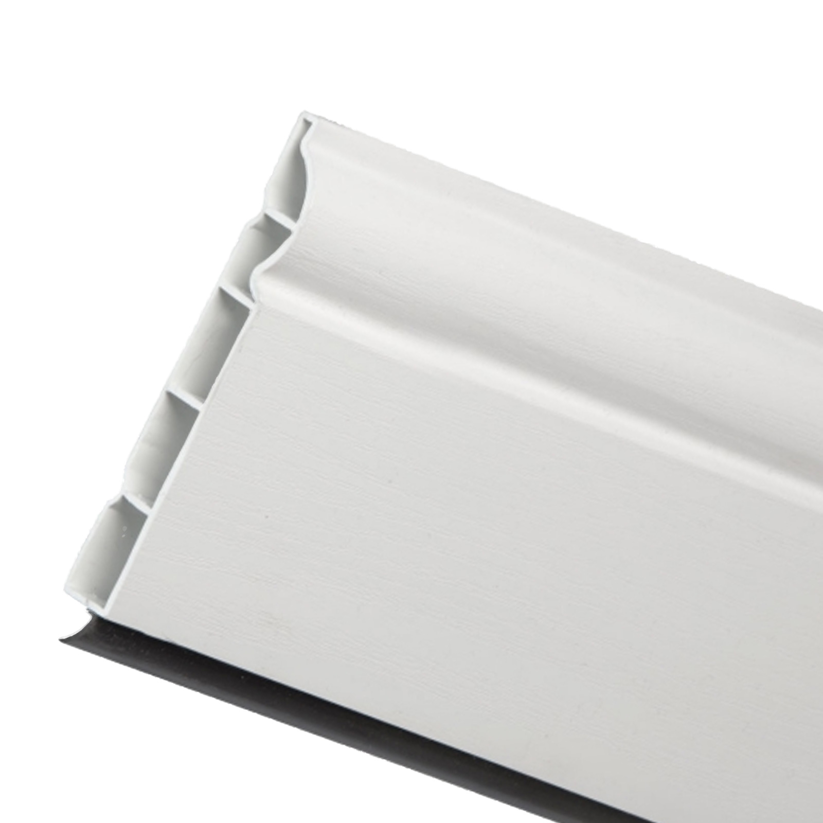 White 5m Long Torus Ogee Plastic Skirting Board 100mm 4" and 150mm 6"