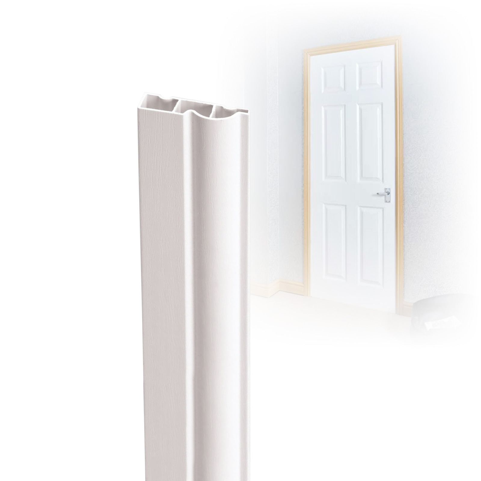 White 2.7m Long Torus Ogee Door Architrave from Roomline