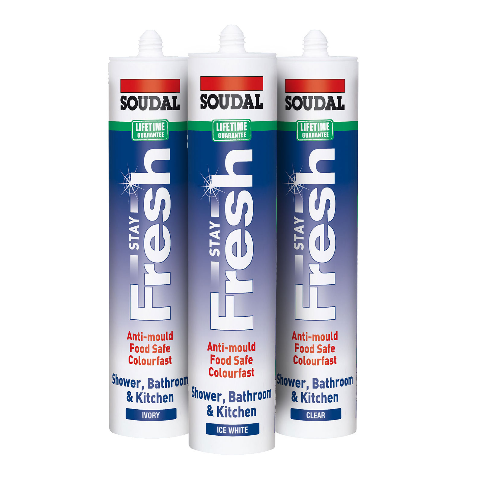 Soudal Stay Fresh Anti-Mould Sanitary Silicone Sealant